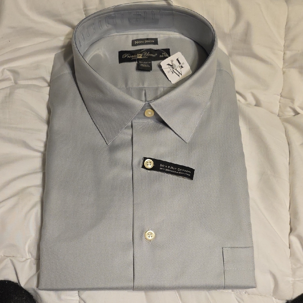 Pronto Uomo 19 34/35 Non Iron Men’s Dress Shirt